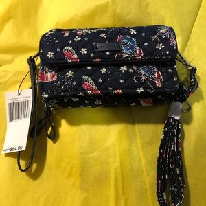 Vera Bradley RFID Crossbody In Holiday Owls